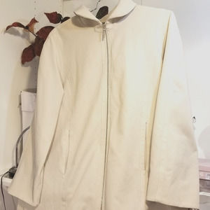 Jones New York off white jacket  coat size Large